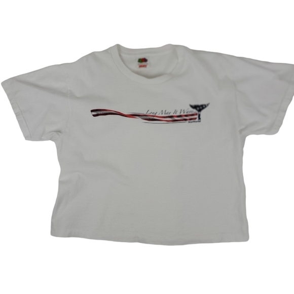 Heavy cotton cropped patriotic tee M - Picture 2 of 6